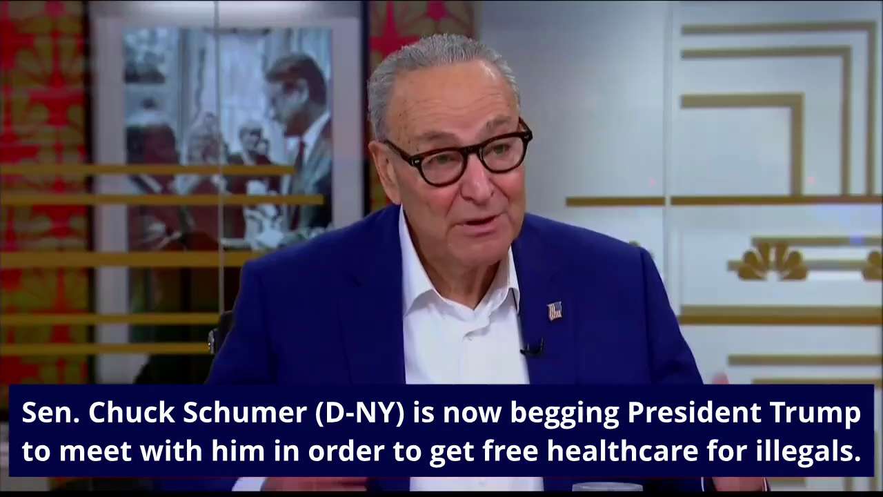 Sen. Chuck Schumer (D-NY) is now begging President Trump to meet with him in order to get free healt...