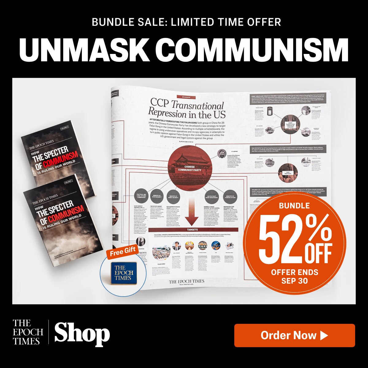 📚📰 Unmask Communism with this exclusive bundle:
✔️ 400-page investigative bestseller
✔️ CCP repres...