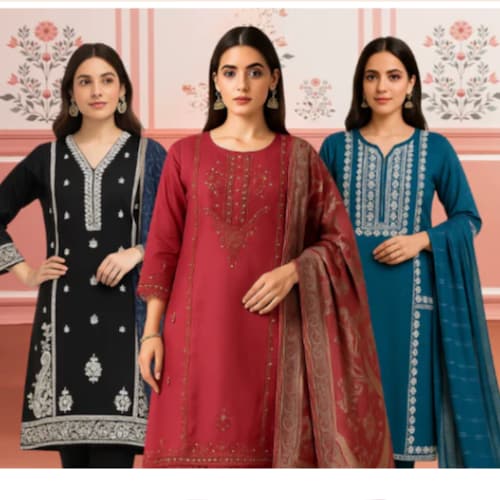 We offer best Pakistani clothing brands available at Simaals. Online shopping dresses in Pakistan with perfect latest wo...