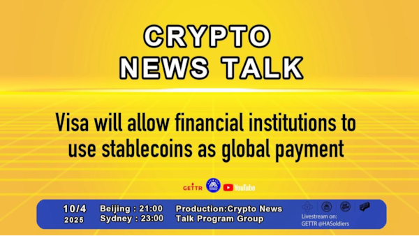 Crypto news talk Ep.164 Visa will allow financial institutions to use stablecoins as global payment