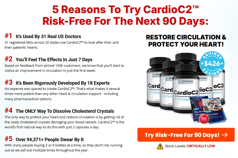 CardioC2 Heart Health [US, CA]

❗❗❤️Shop Now❤️❗❗

https://www.facebook.com/CardioC2HeartHealthReview...