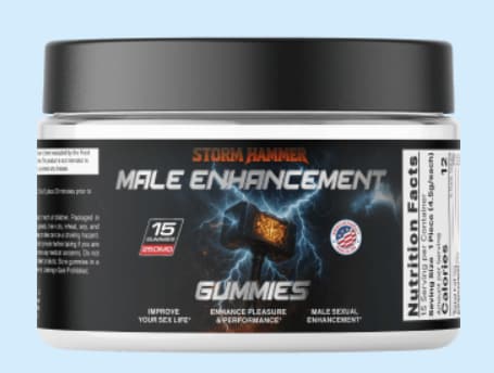 Storm Hammer Gummies, male enhancement supplement, natural testosterone booster, stamina and energy ...