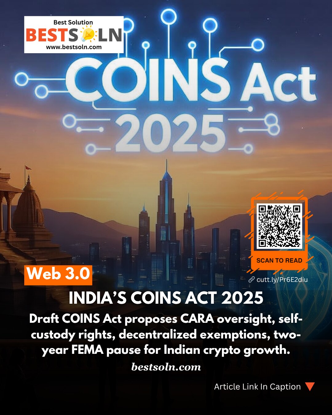India’s COINS Act 2025: A pro-innovation crypto law by Hashed Emergent x BlackDot. Safe harbors, str...