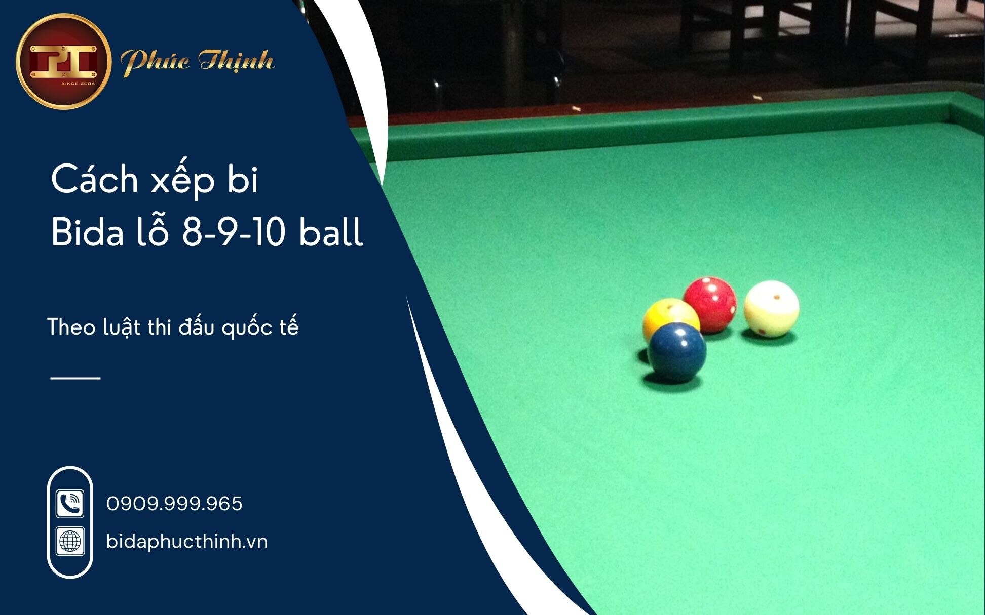 Hướng dẫn xếp bi khi chơi bida 8-9-10 bi theo luật quốc tế

Nhiều người khi mới chơi Bida những chưa...