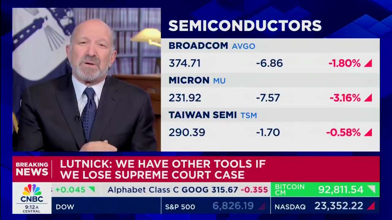 U.S. Commerce Dept.： 

President Trump and Secretary Lutnick are committed to bringing semiconductor...