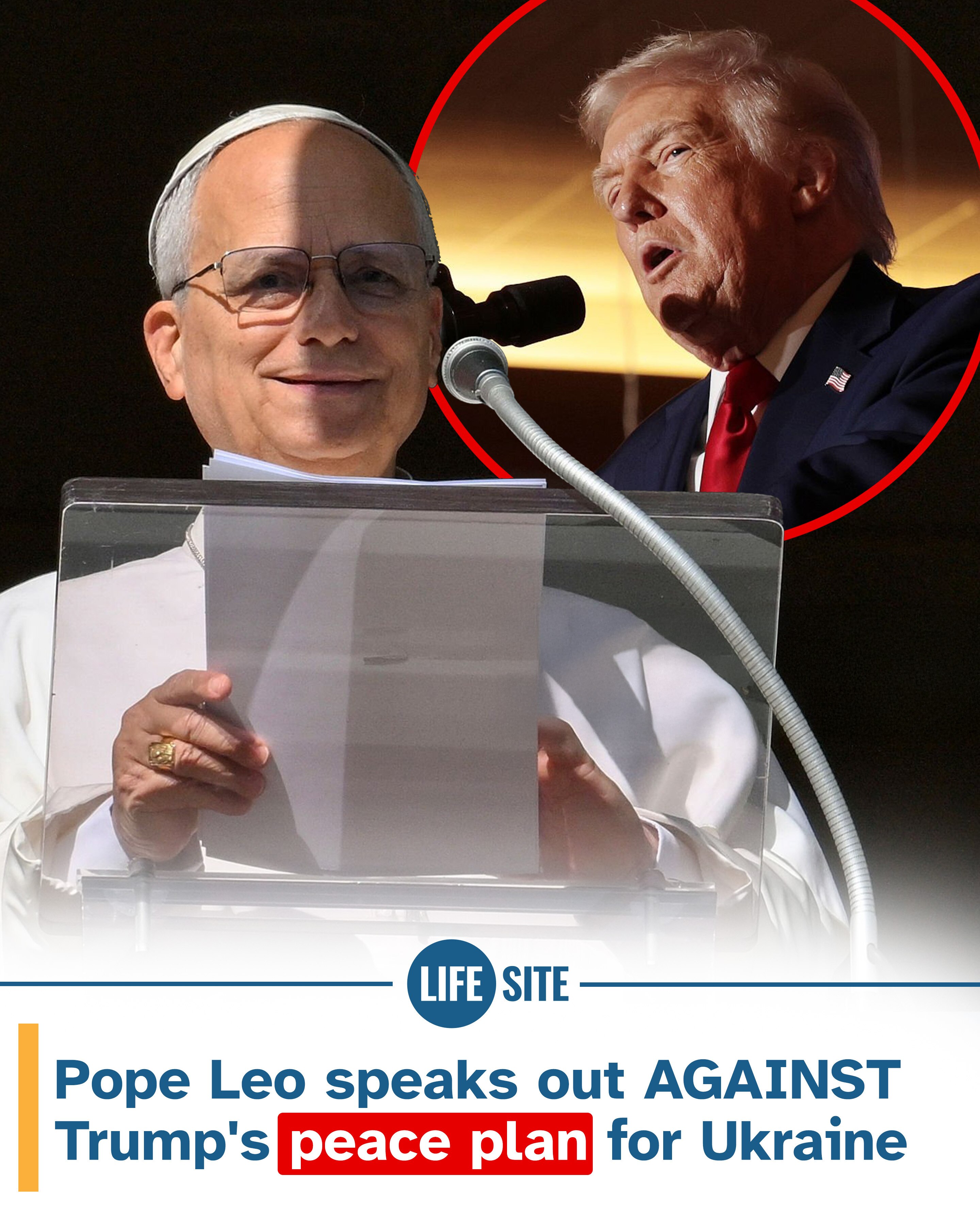 Pope Leo ATTACKS TRUMP, saying he will split the US-Europe alliance.

MORE: https://www.lifesitenews...