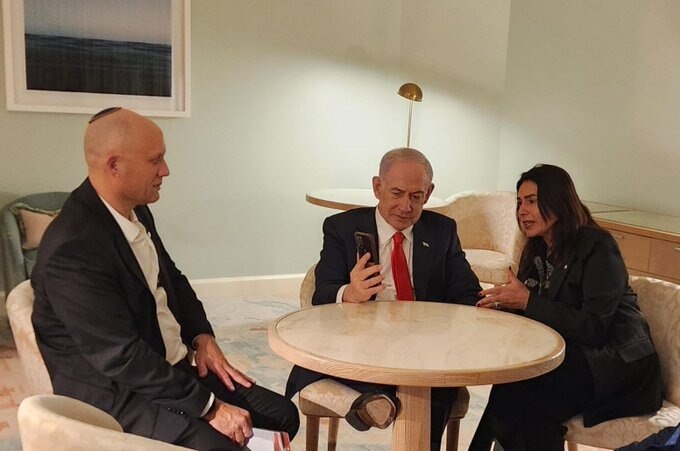 BREAKING：Prime minister Netanyahu held a Florida call with Elon Musk, Transport Minister Miri Regev,...