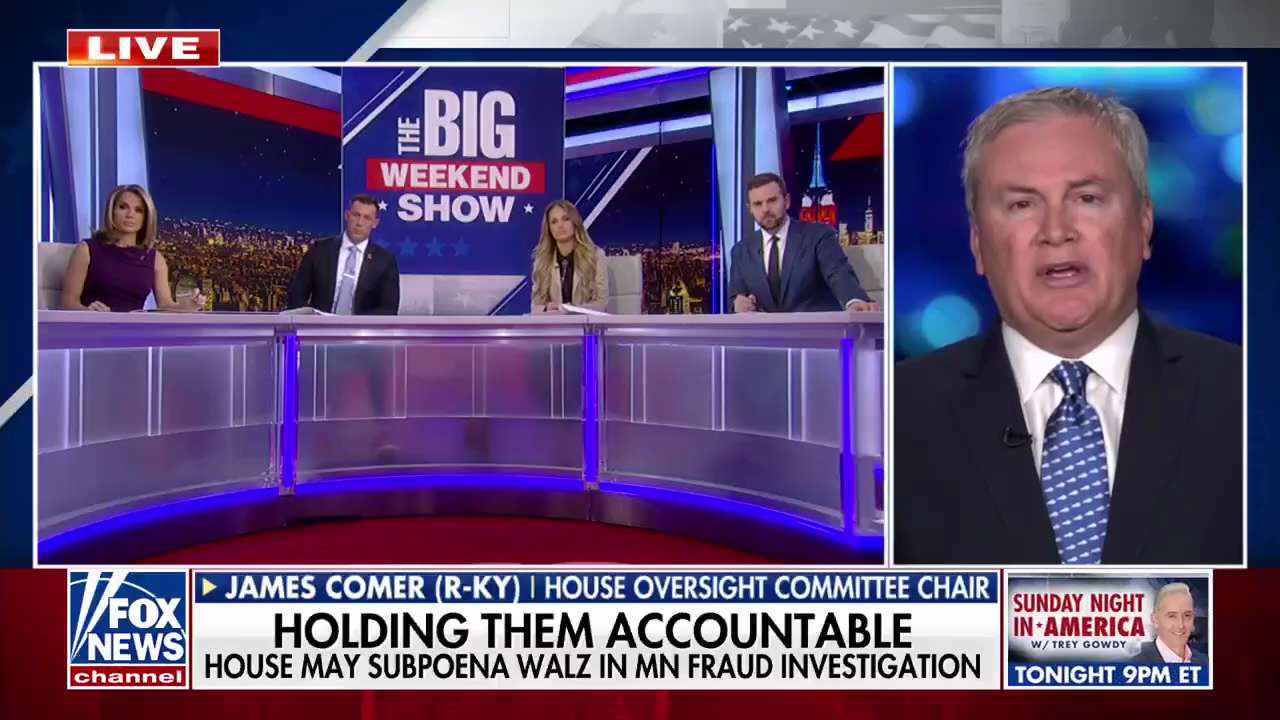 “THEY'RE GOING TO BE HELD IN CONTEMPT OF CONGRESS": The House Oversight Cmte is calling on Gov Walz ...