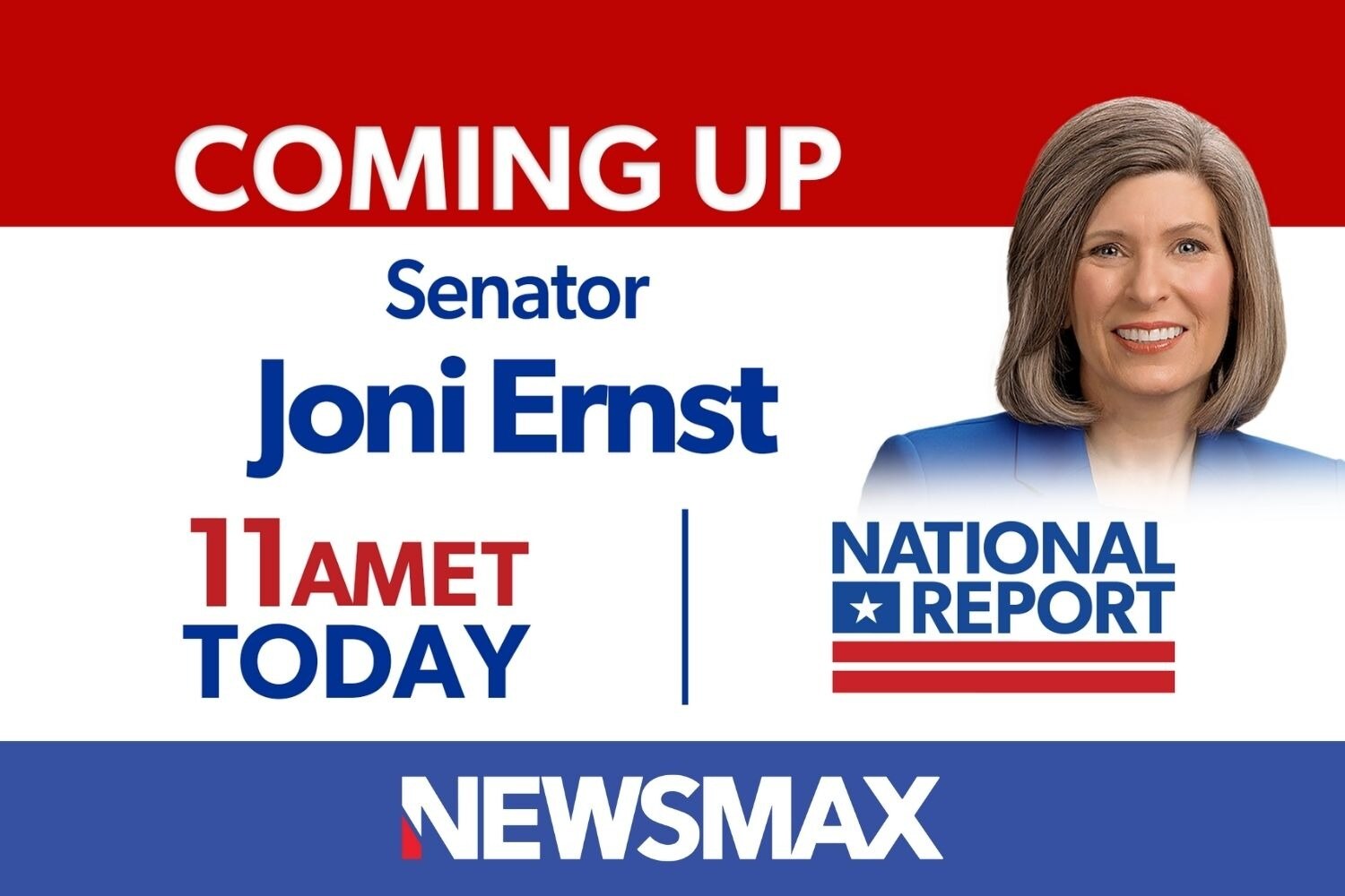 COMING UP: Sen. Joni Ernst joins “National Report” to break down the latest on Iran and more — TODAY...
