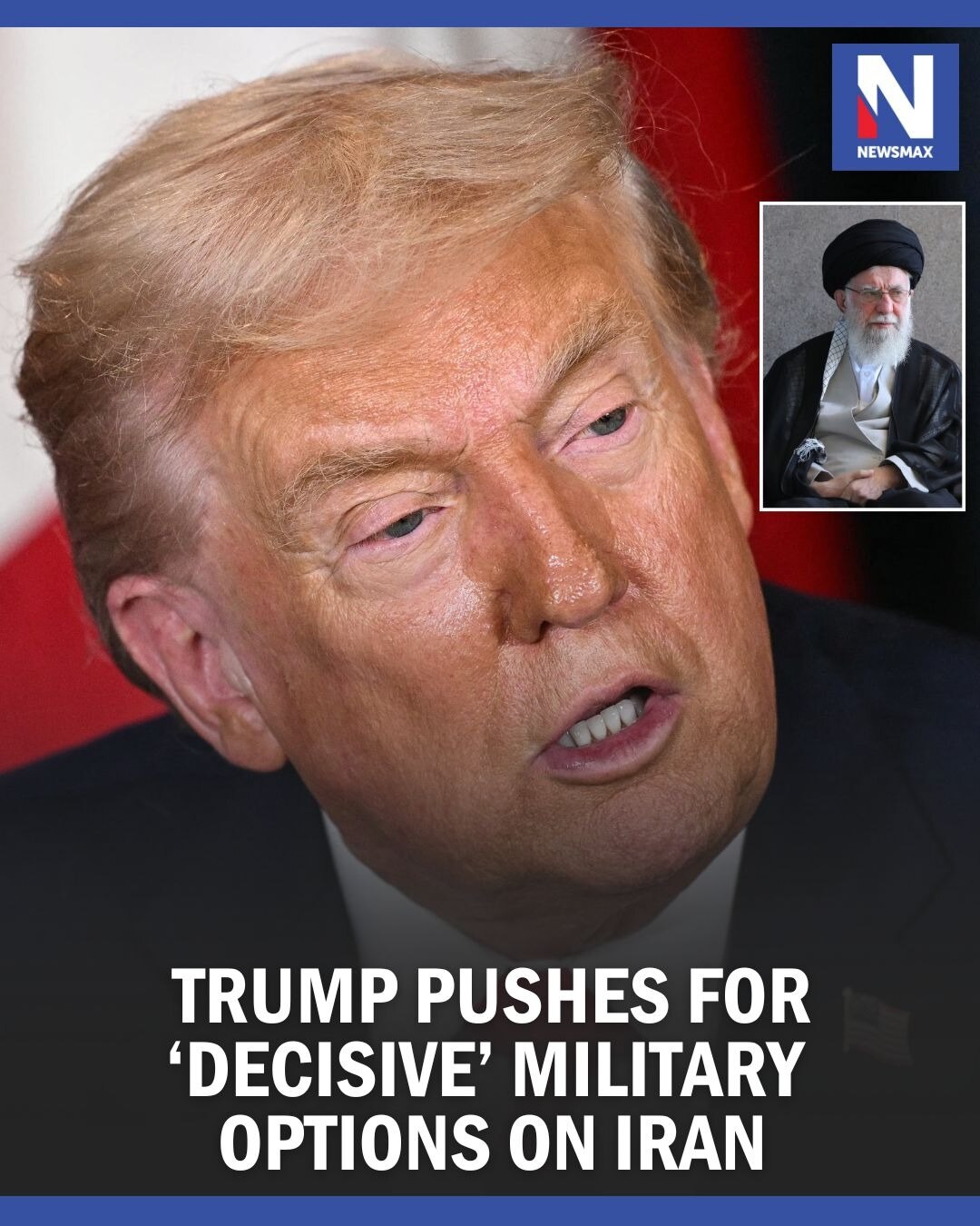 TRUMP PUSHES IRAN: President Donald Trump is continuing to press his national security team for "dec...