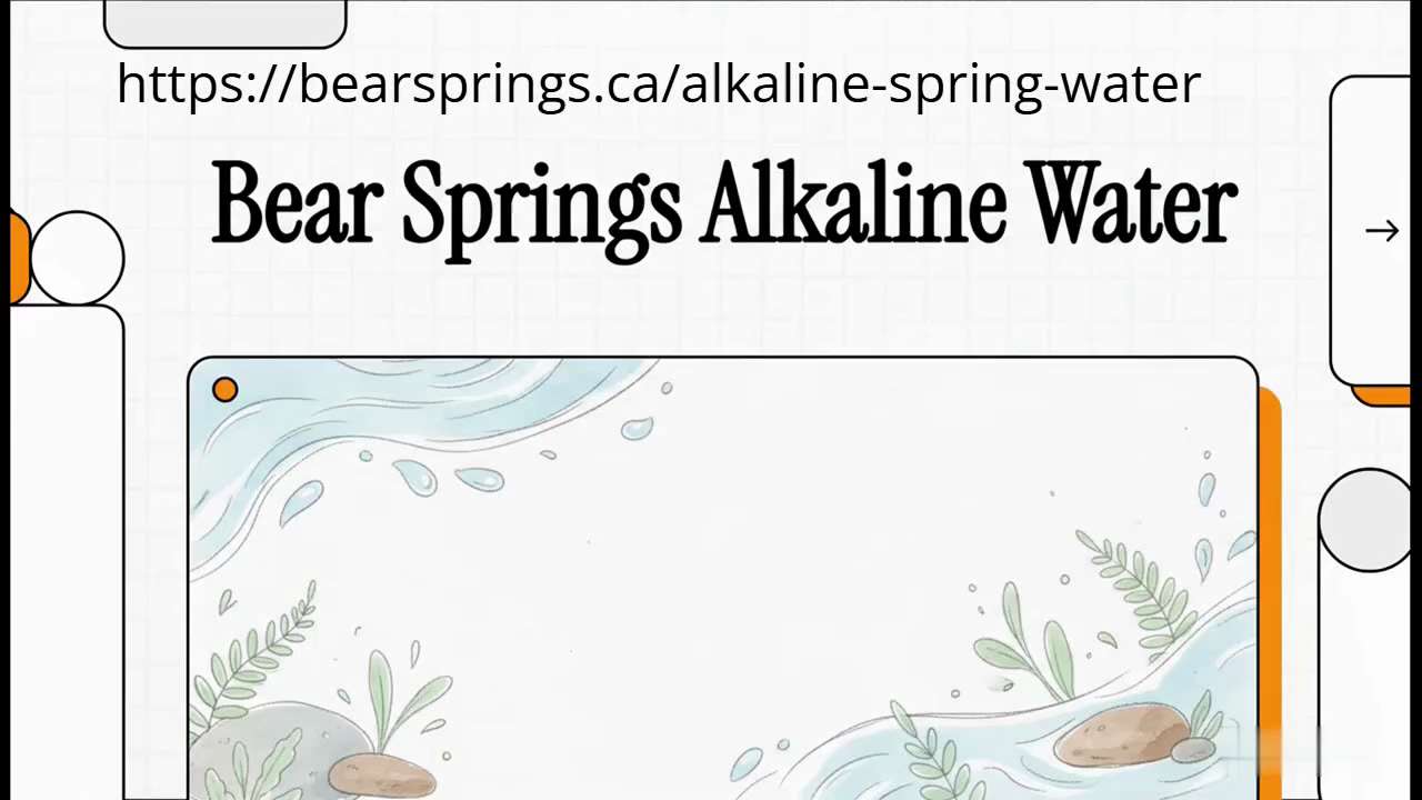 Refresh your body with Bear Springs’ naturally alkaline spring water, sourced straight from pristine...