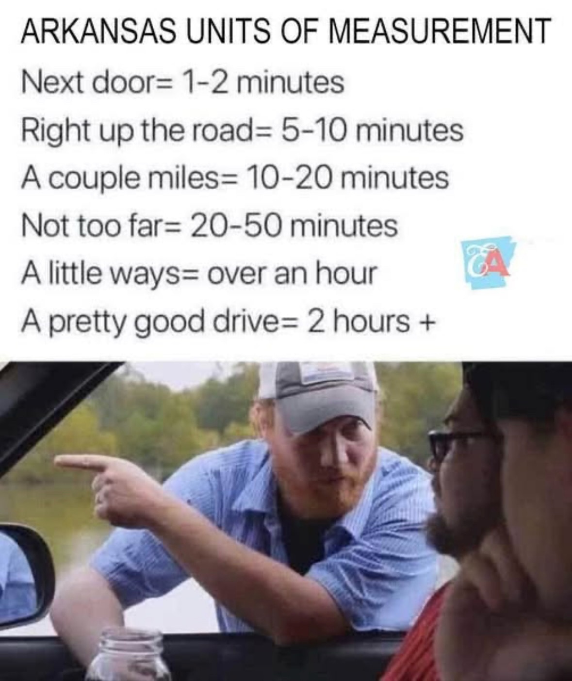 Getting directions in Arkansas 👇👇👇