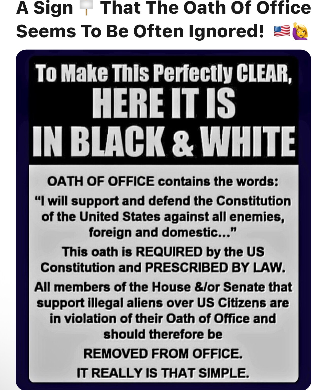 Please Denaturalize everyone of these foreigners that our in office and deport 