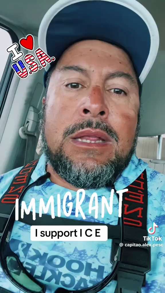TONY:
Immigrant says people should support ICE and comply with the law even if you don’t like it 

G...