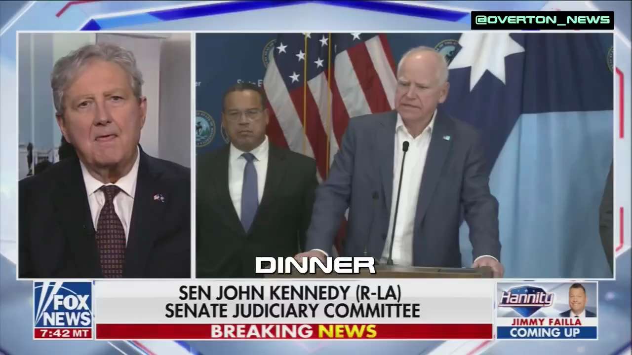 John Kennedy of Louisiana: 

“Tim Walz is just a less masculine version of Hillary Clinton!”

https:...