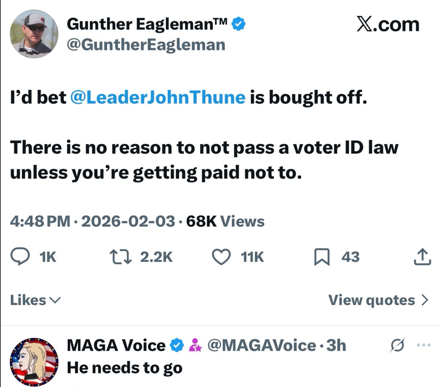 Mitch McConnell’s pick 

