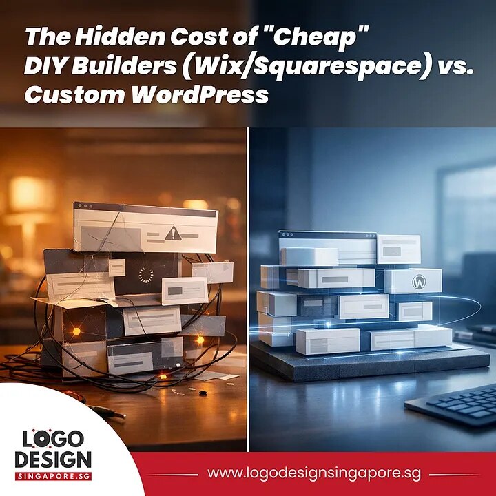 The Hidden Cost of “Cheap” DIY Builders (Wix/Squarespace) vs. Custom WordPress — Logo Design Singapo...