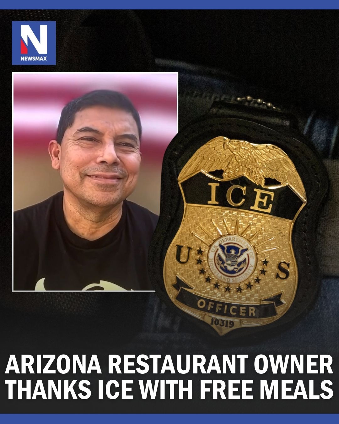 'WE'RE GRATEFUL': An Arizona restaurant owner told NEWSMAX that his establishment offers free food t...
