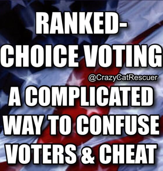 Alaska, the 49th state votes to put the Repeal of Ranked Choice Voting on the ballot in Nov.
RCV was...