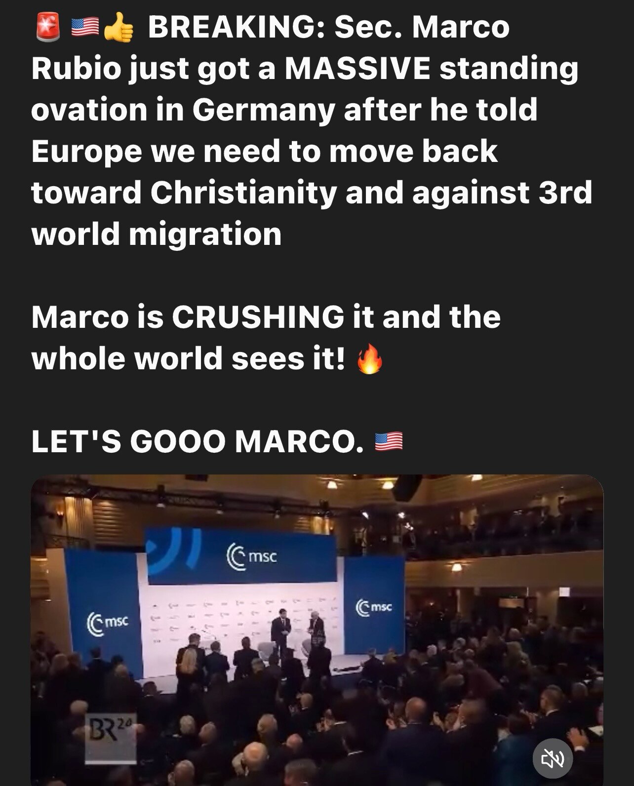 Secretary Marco Rubio: 

