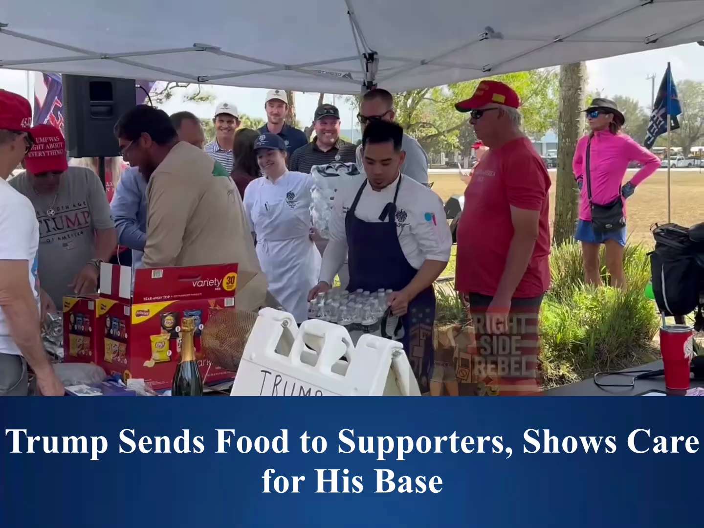 🚨 JUST IN: President Donald Trump reportedly sent food to supporters gathered outside — a gesture s...
