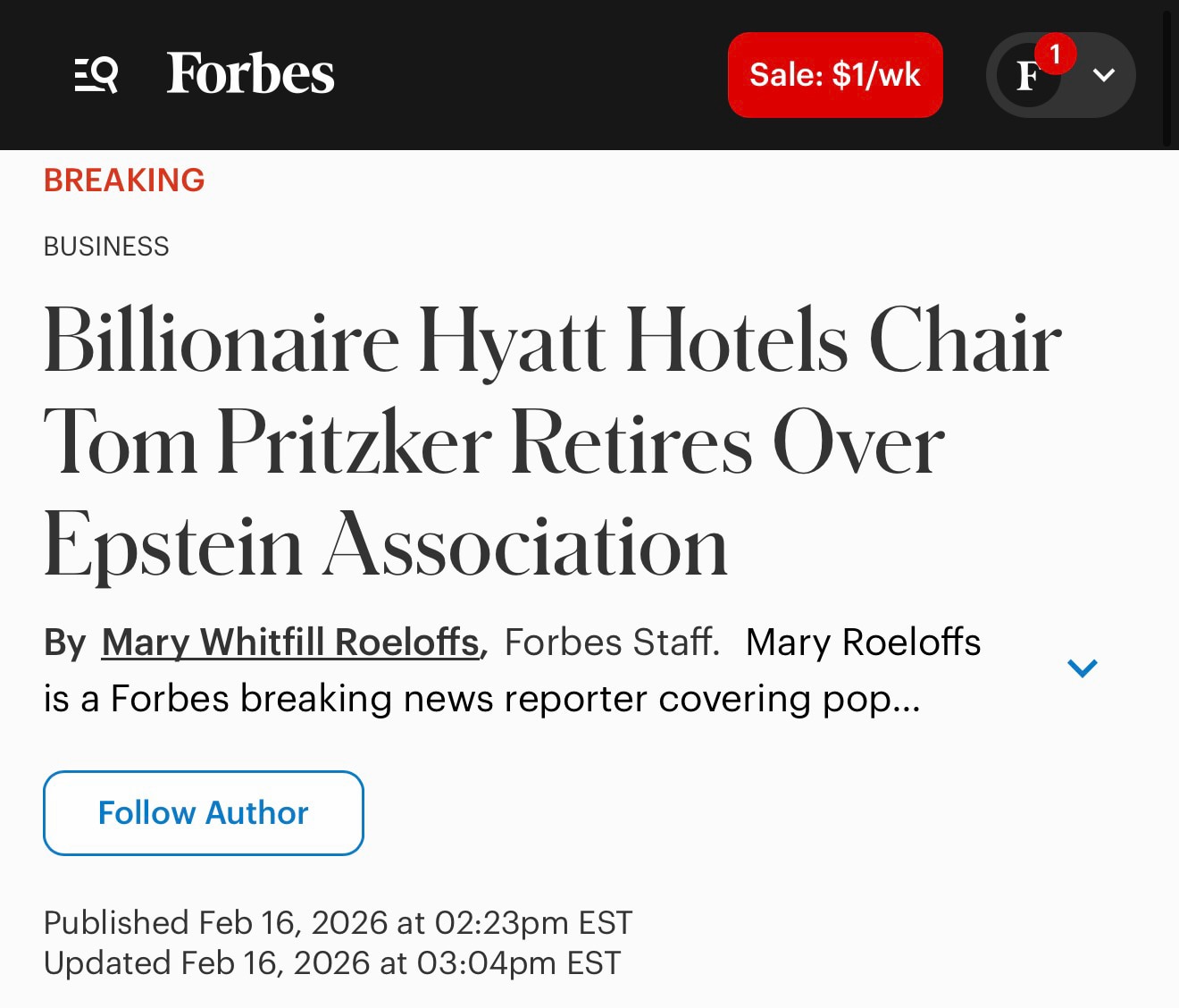 And now you know why IL Gov Pritzker is so loudly anti-Trump. 

His family was in the Epstein Files....