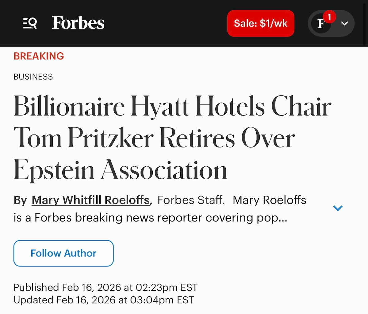 And now you know why IL Gov Pritzker is so loudly anti-Trump. 

His family was in the Epstein Files....