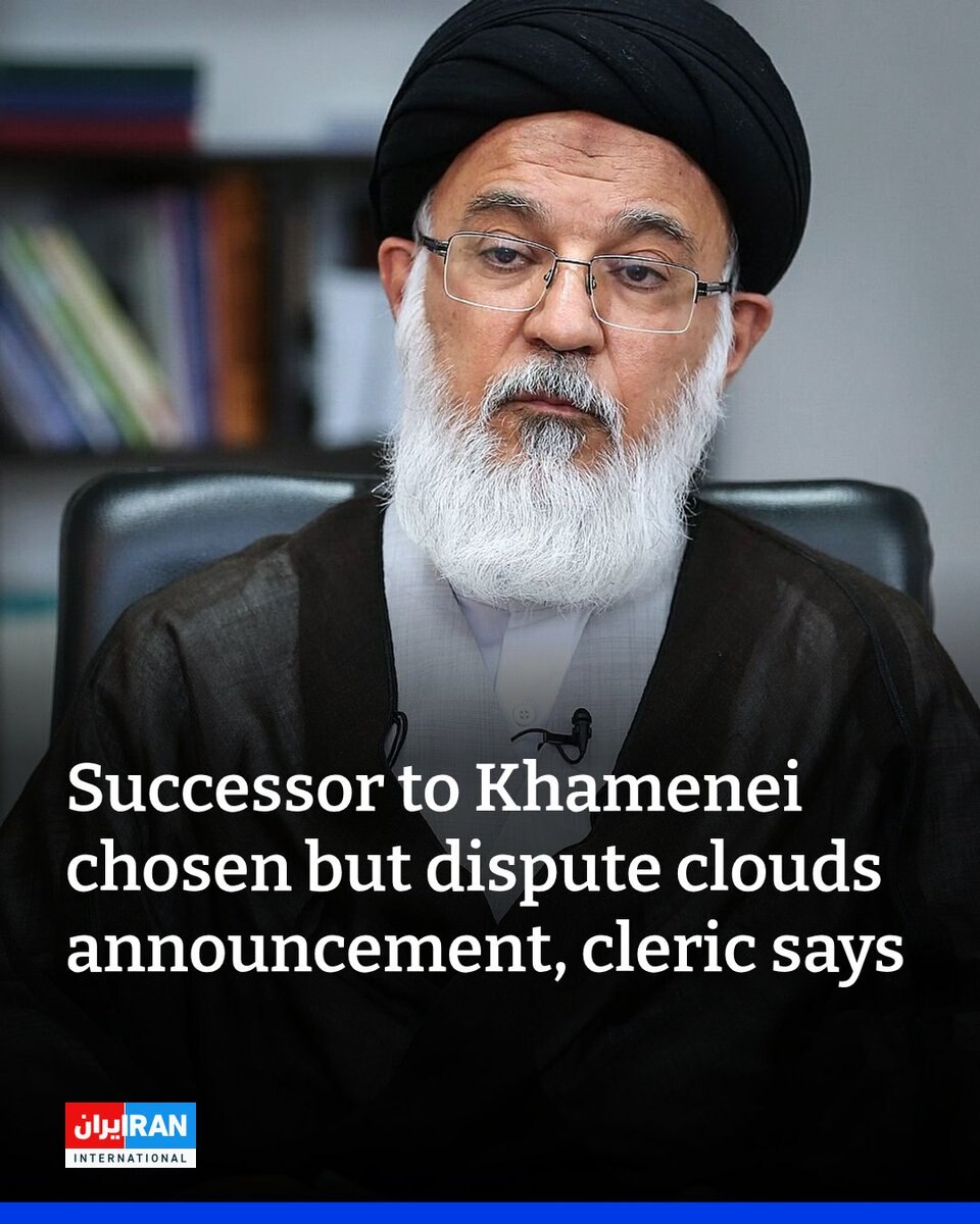JUST IN - Senior Iranian officials say the Assembly of Experts has reached a consensus to select Moj...