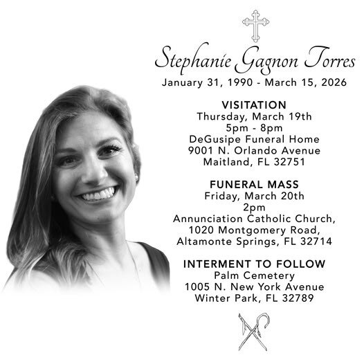 It is with deep sadness that we mourn the passing of Stephanie Gagnon Torres, a beloved member of ou...