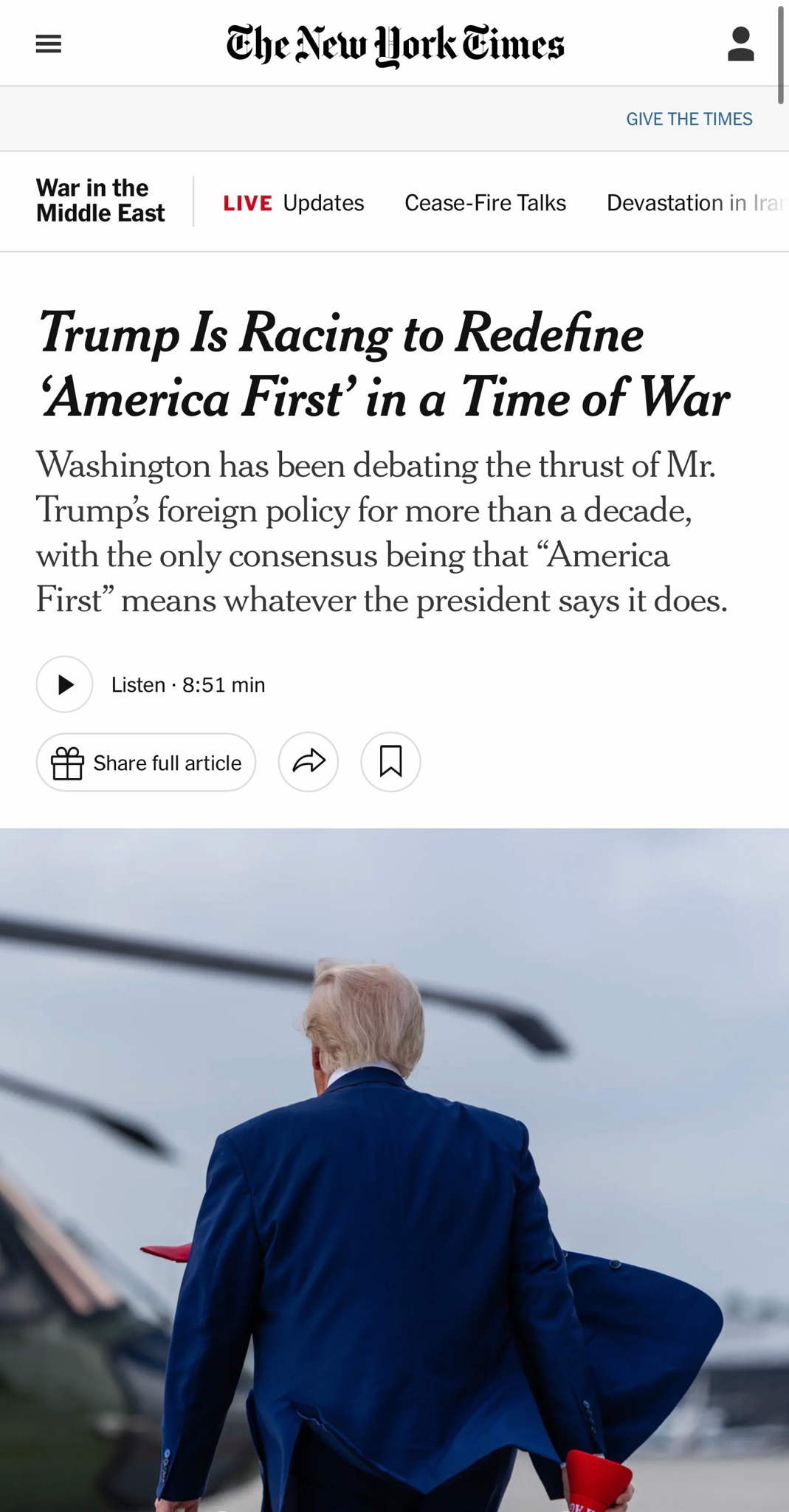 “But Mr. Bannon, who helped hone Mr. Trump’s ‘Make America Great Again’ message in 2016, predicted t...