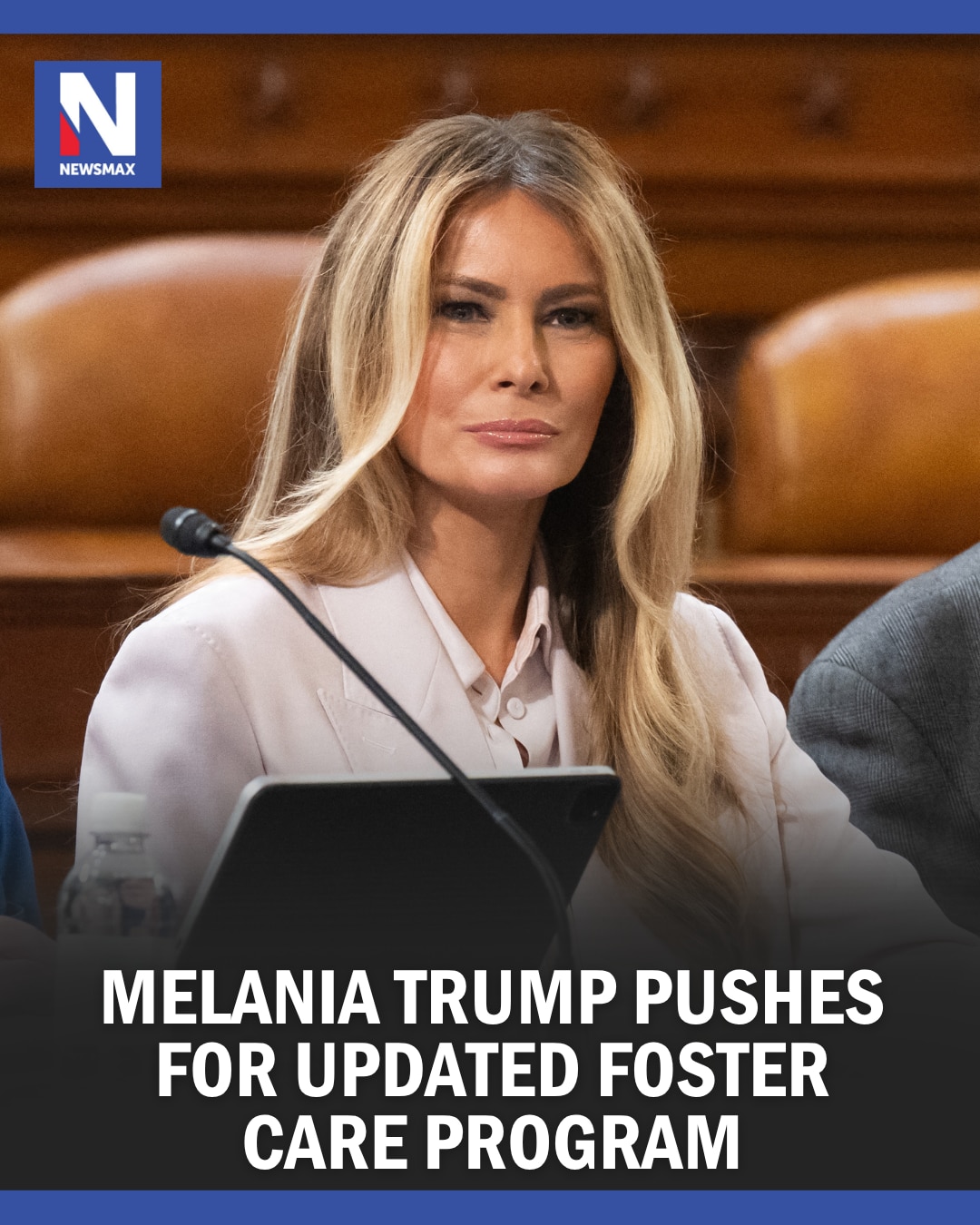 Melania Trump made a rare appearance on Capitol Hill on Wednesday to push Congress to pass bills bro...