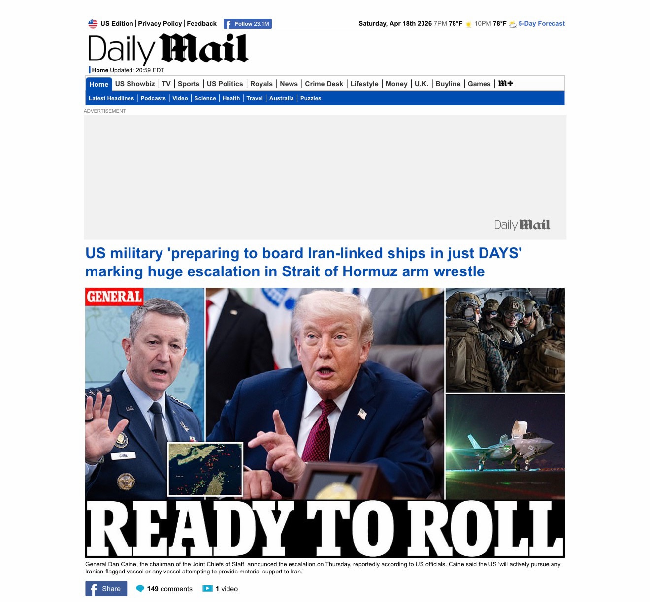 Away the Boarding Parties 

https://www.dailymail.co.uk/news/article-15745459/us-military-board-iran...