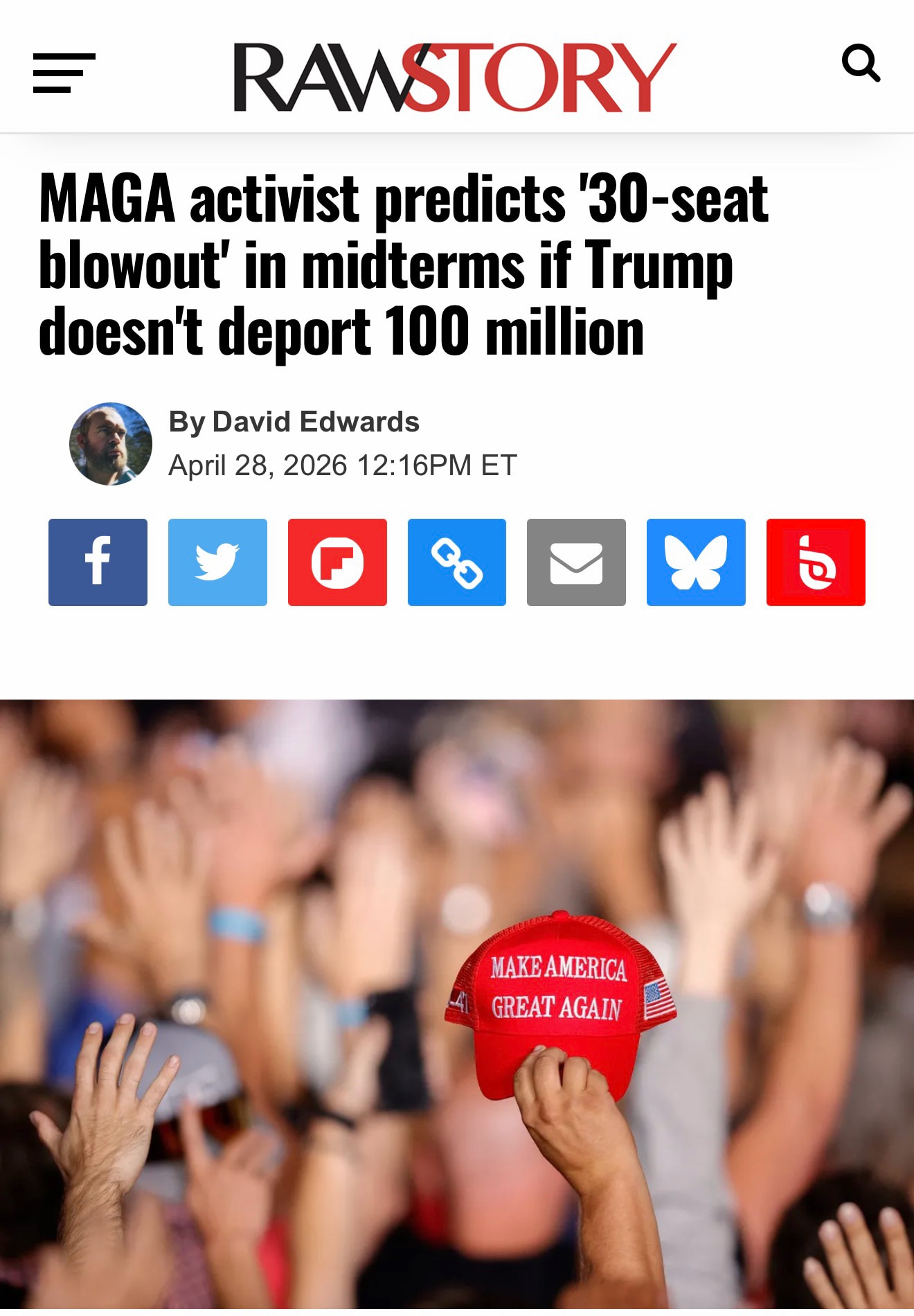 “MAGA influencer Steve Bannon predicted Republicans would face a ‘30-seat blowout’ in the midterm el...