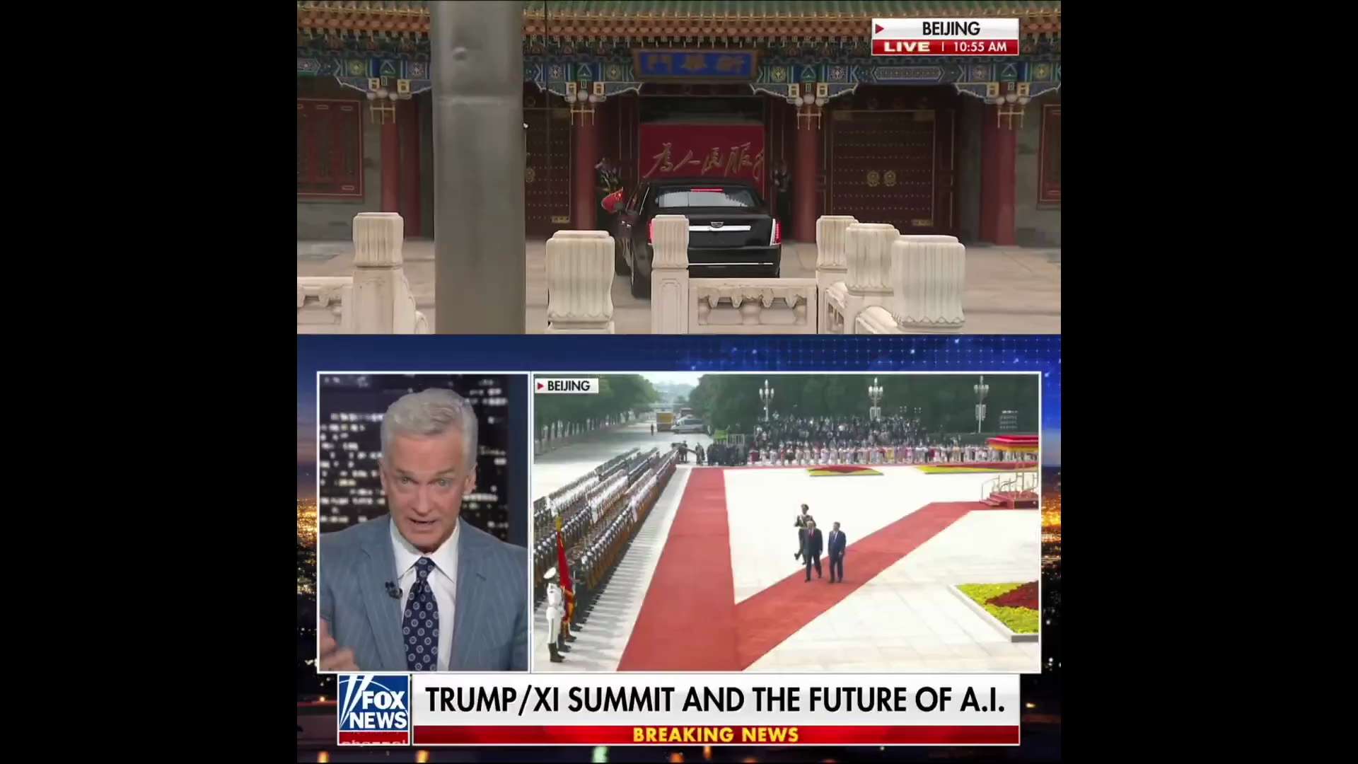 JUST IN - President Trump and Xi Jinping are now reportedly walking and talking privately inside Zho...