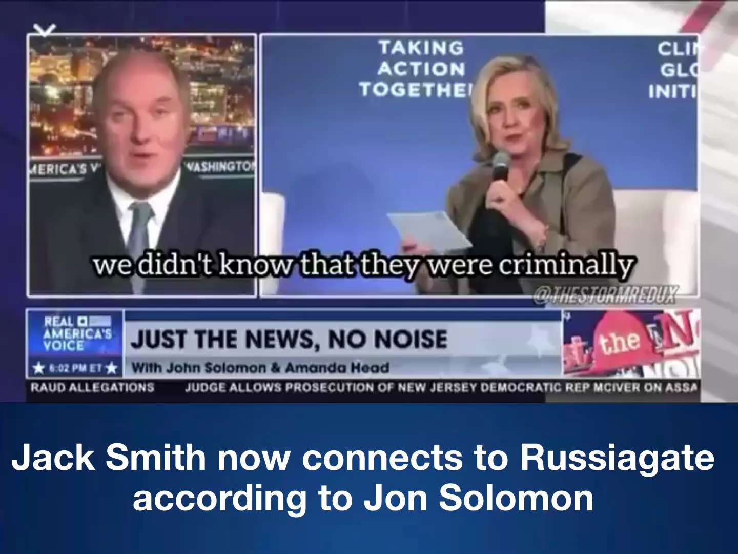 Remember it all connects! Jack Smith now connects to Russiagate according to Jon Solomon:
“Now you b...