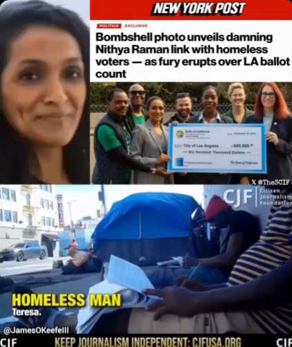 🚨💥🇺🇸🤬😡BREAKING: Nithya Raman tied to HOMELESS NGO in L.A. receiving $600k, with thousands of h...