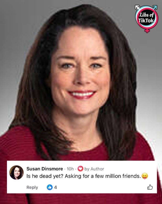 Libs of TikTok:
SCOOP: Meet Susan Dinsmore, a licensed therapist at @SanfordHealth. She allegedly ma...
