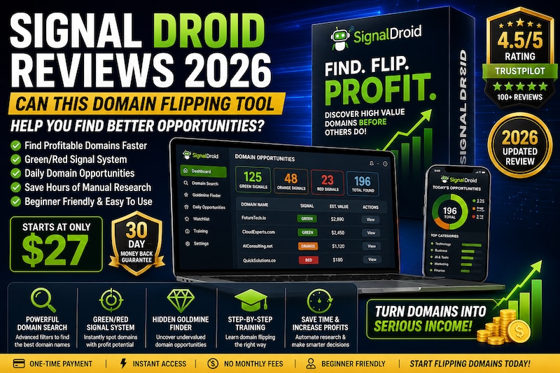 Signal Droid Reviews: Before You Buy, Read This First

Domain flipping has long been a popular onlin...