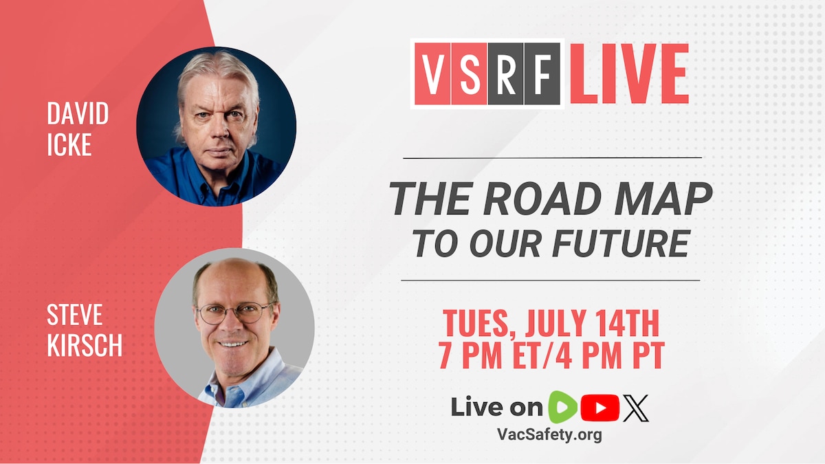 ⚡ TONIGHT ON VSRF LIVE

Bestselling author David Icke joins Steve Kirsch for a thought-provoking dis...