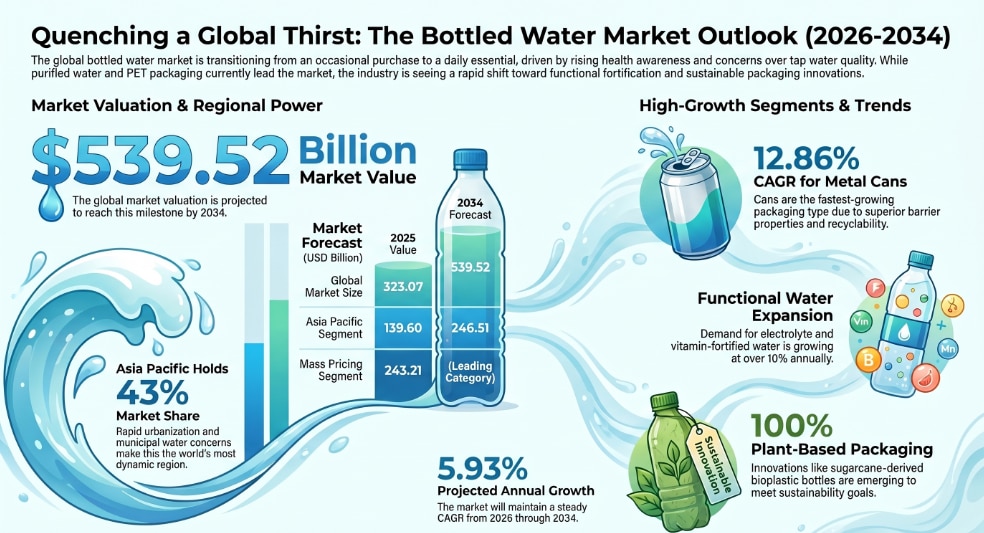 💧🌍 Healthy Hydration Is Fueling Global Bottled Water Demand!

The bottled water market continues t...