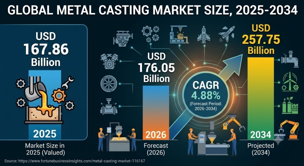 Metal Casting Market Growth Through 2026- 2034

The global Metal Casting Market is witnessing steady...