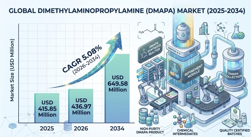 Dimethylaminopropylamine Market Growth Analysis & Future Forecast 2026–2034

The Dimethylaminopropyl...