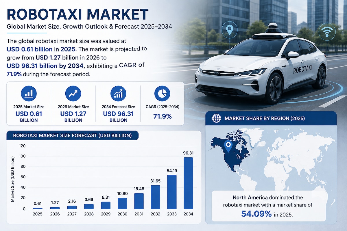 Robotaxi Industry: Emerging Trends and Opportunities in Autonomous Transportation

The global robota...