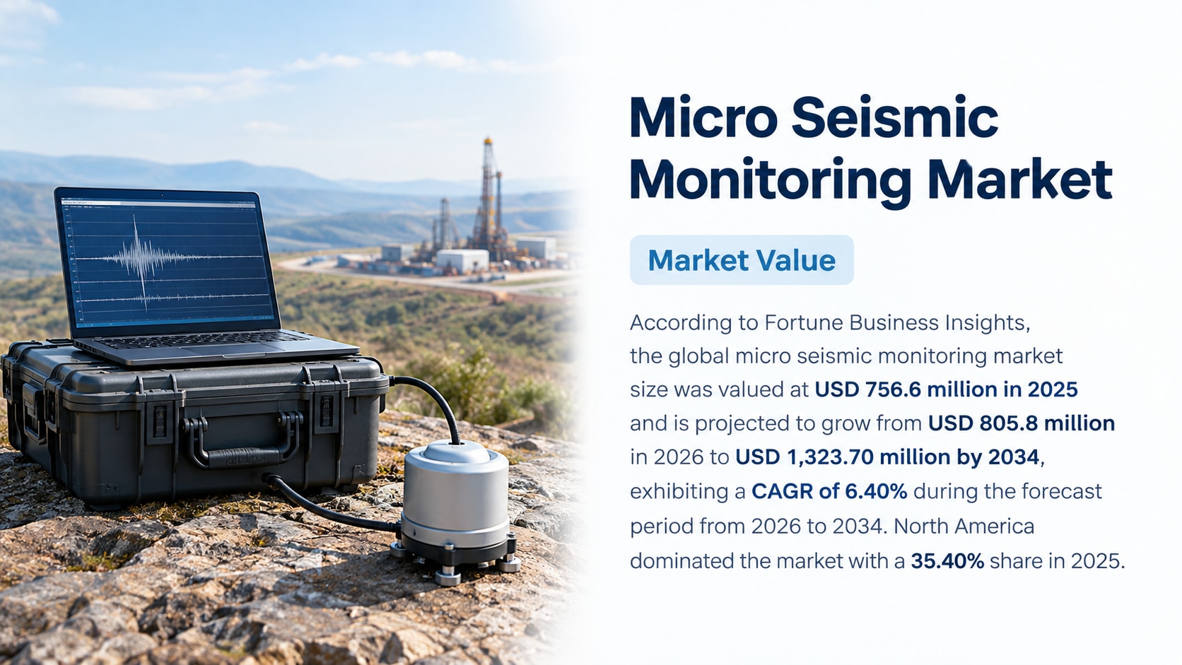 Micro Seismic Monitoring Market Size, Trends, Growth, and Forecast 2034

According to Fortune Busine...