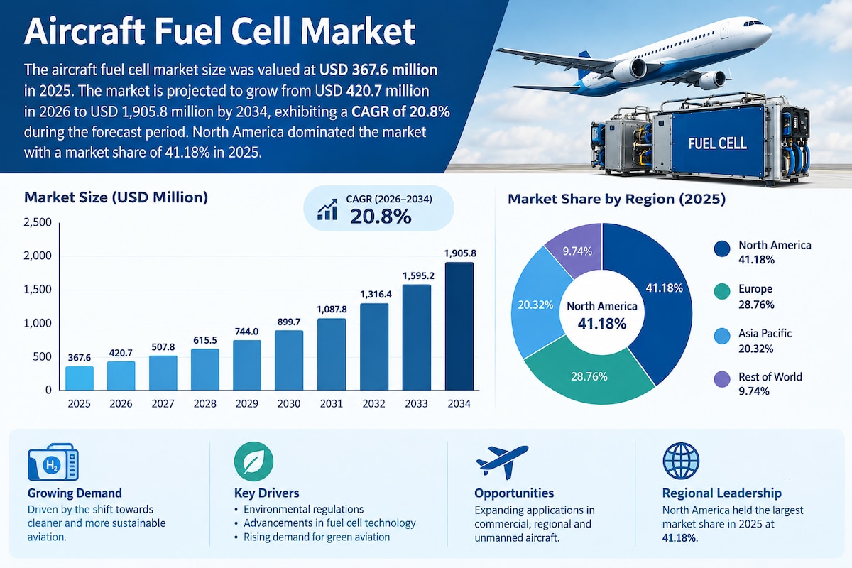 Aircraft Fuel Cell Market Trends: Powering the Next Generation of Aviation

According to Fortune Bus...