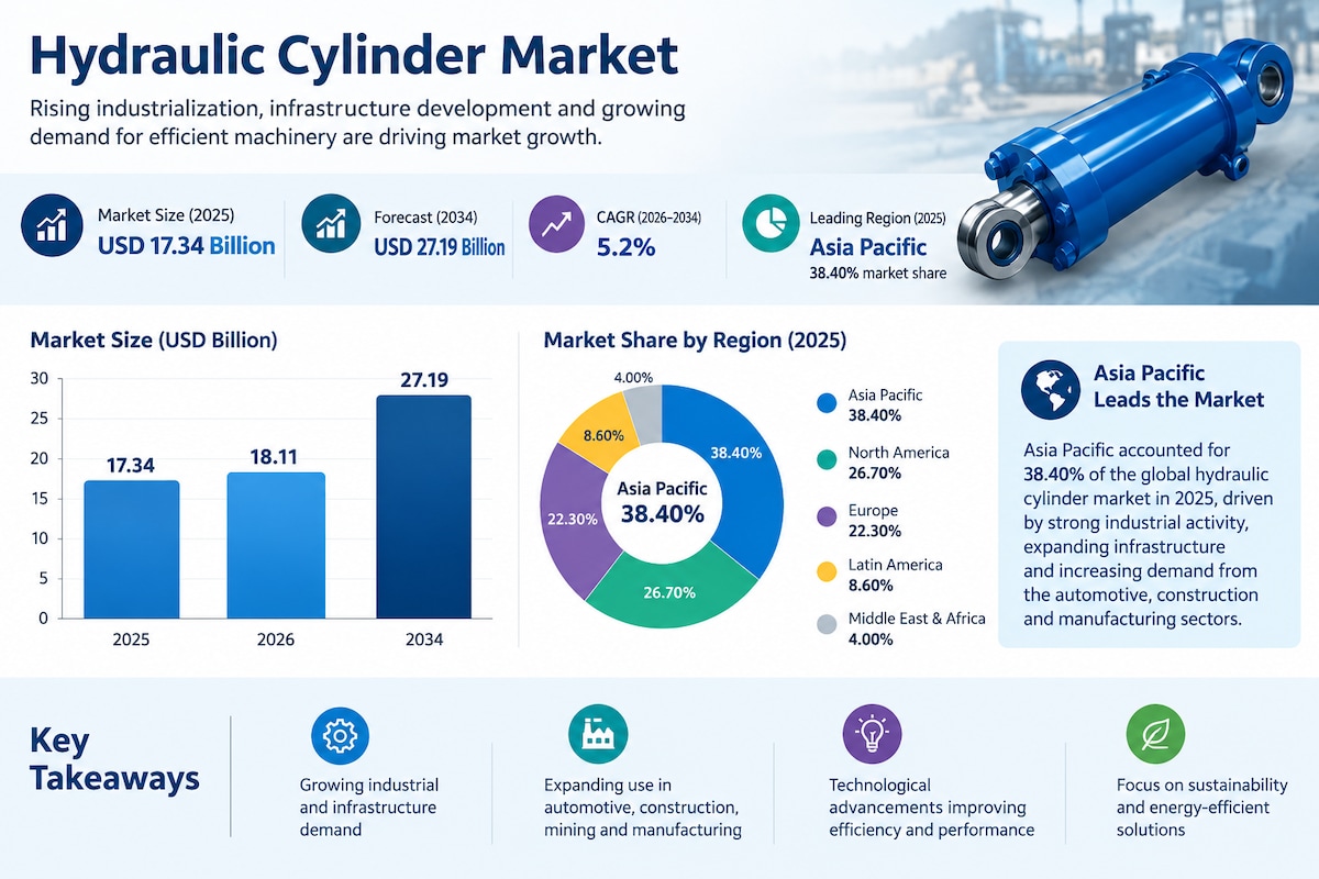 Hydraulic Cylinder Market: Smart Technologies and Industrial Applications

According to Fortune Busi...
