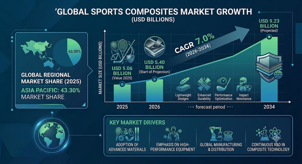 Sports Composites Market Opportunities in High-Performance Sporting Goods

According to Fortune Busi...
