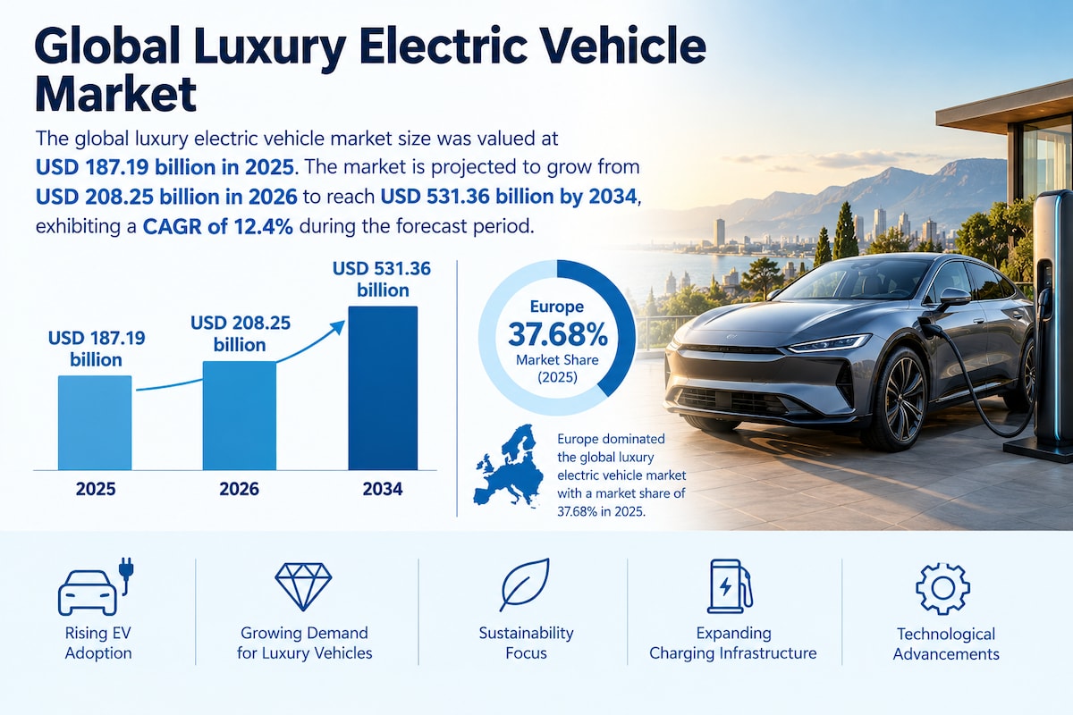 Luxury Electric Vehicle Battery Technology, Innovation, and Growth Forecast 2026–2034
The global Lux...