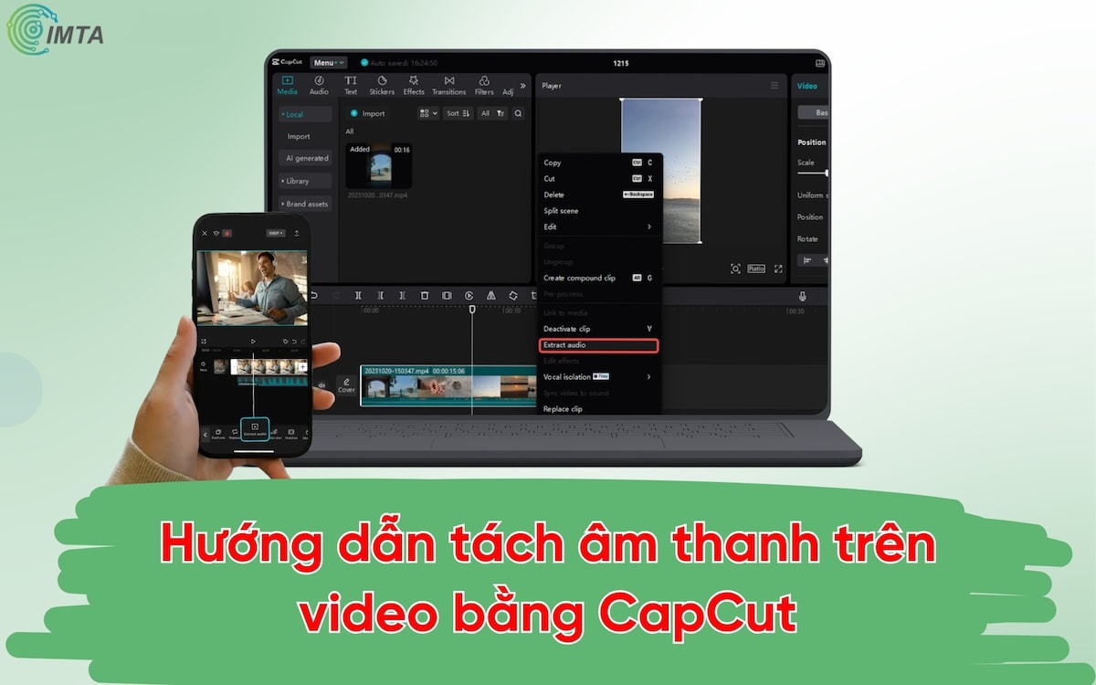 Hướng dẫn tách âm thanh khỏi Video bằng CapCut trên Mobile & Desktop

Khi bạn edit video mà muốn tác...