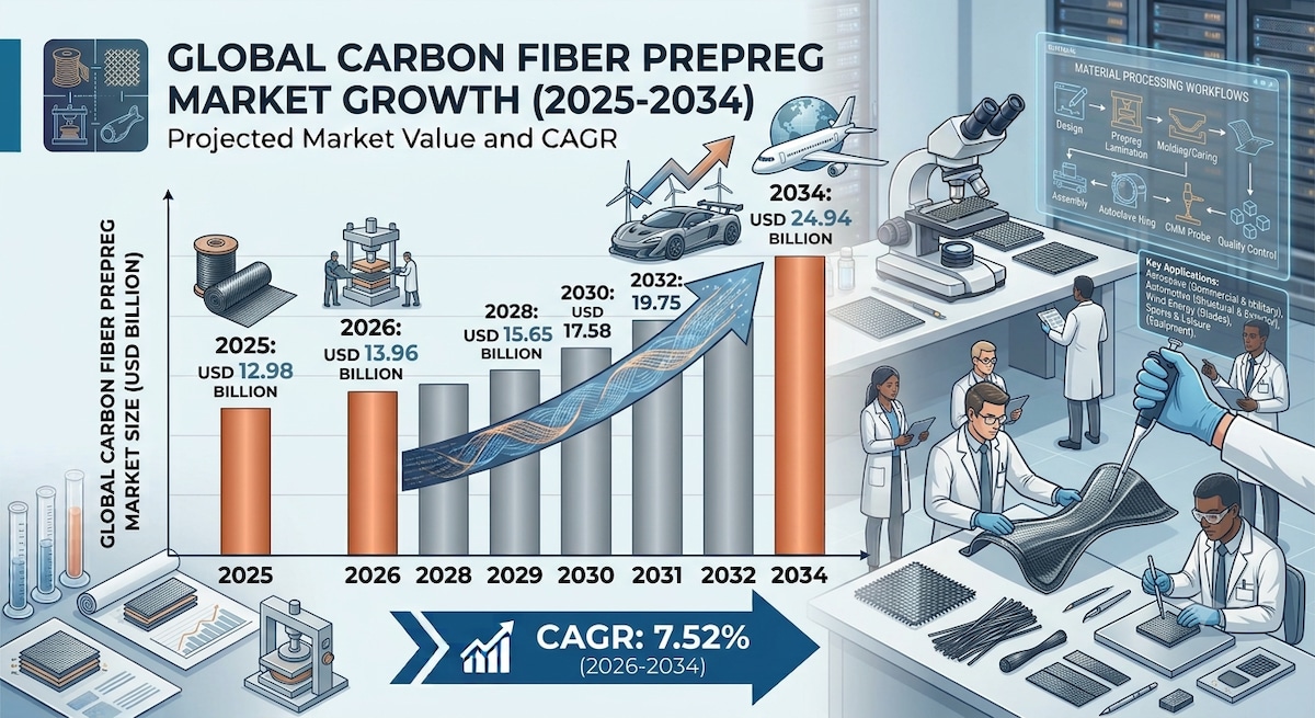 Carbon Fiber Prepreg Market Size and Growth 2026–2034

According to Fortune Business Insights, the g...